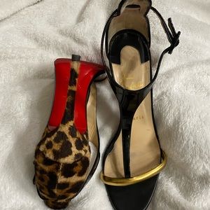 Christian Louboutin Athena Alta 100 Leopard Heels